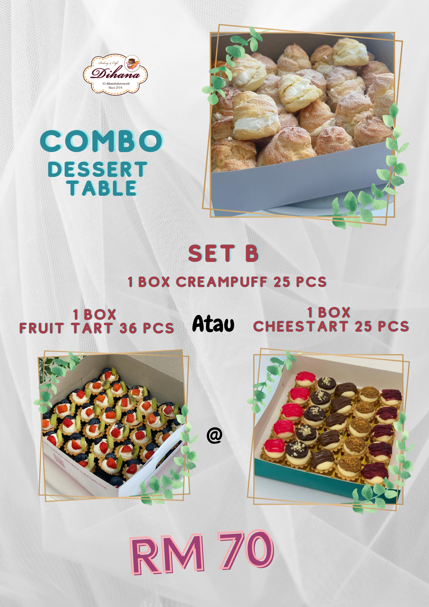 Combo Desert Table Set B